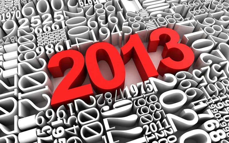2013 in red numbers