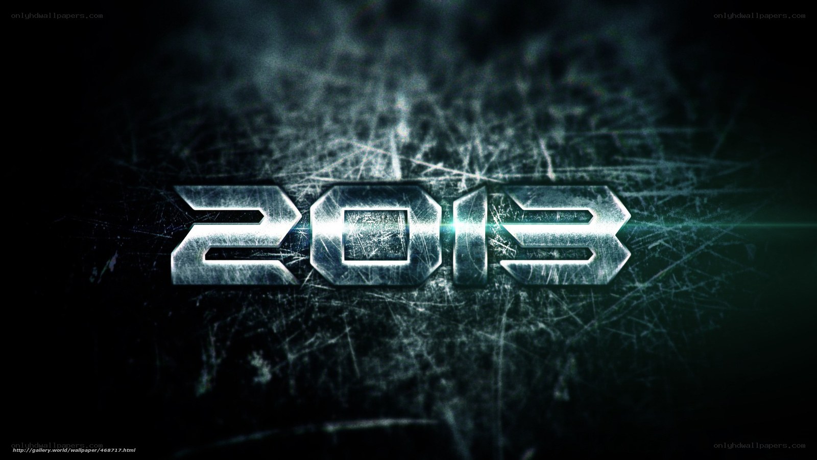 2013 metallic text