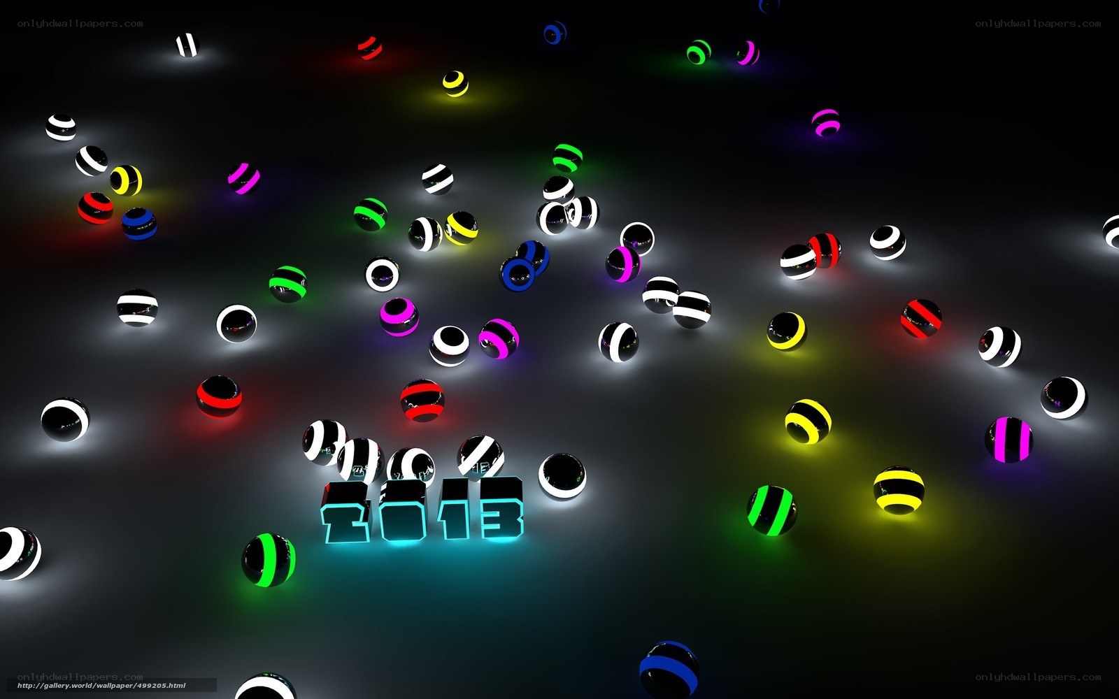 2013 neon balls