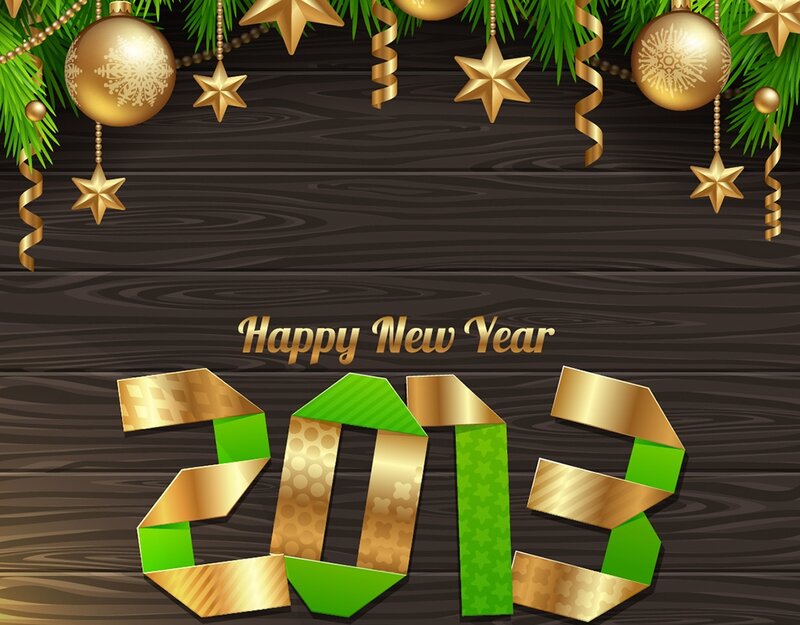 2013 New Year Decoration — Gold