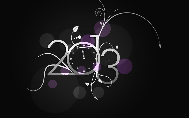 2013 New Year Design — Black, Celebratory