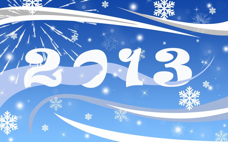 2013 New Year Design — Blue