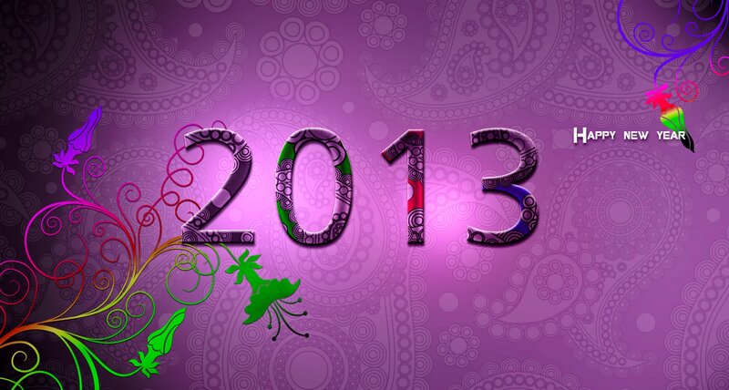 2013 New Year Design — Purple