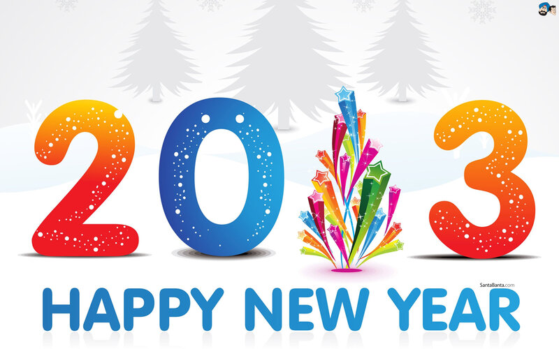 2013 New Year Graphic — Blue