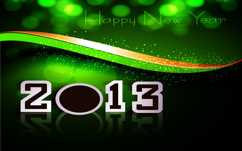 2013 New Year Graphic — Green