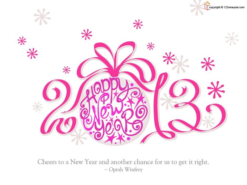 2013 New Year Graphic — Pink, Festive, Vector Art
