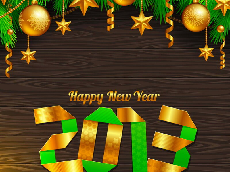 2013 New Year Greeting — Gold