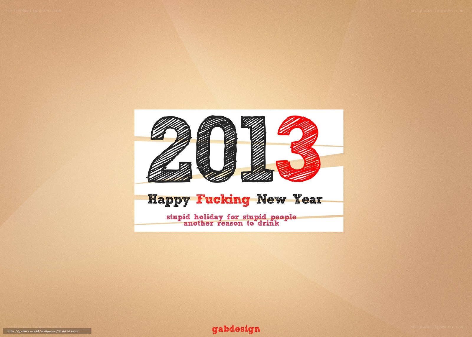 2013 New Year's greeting