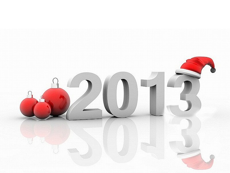 2013 Numbers with Ornaments