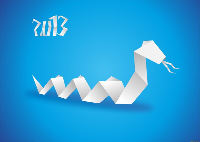 2013 origami snake