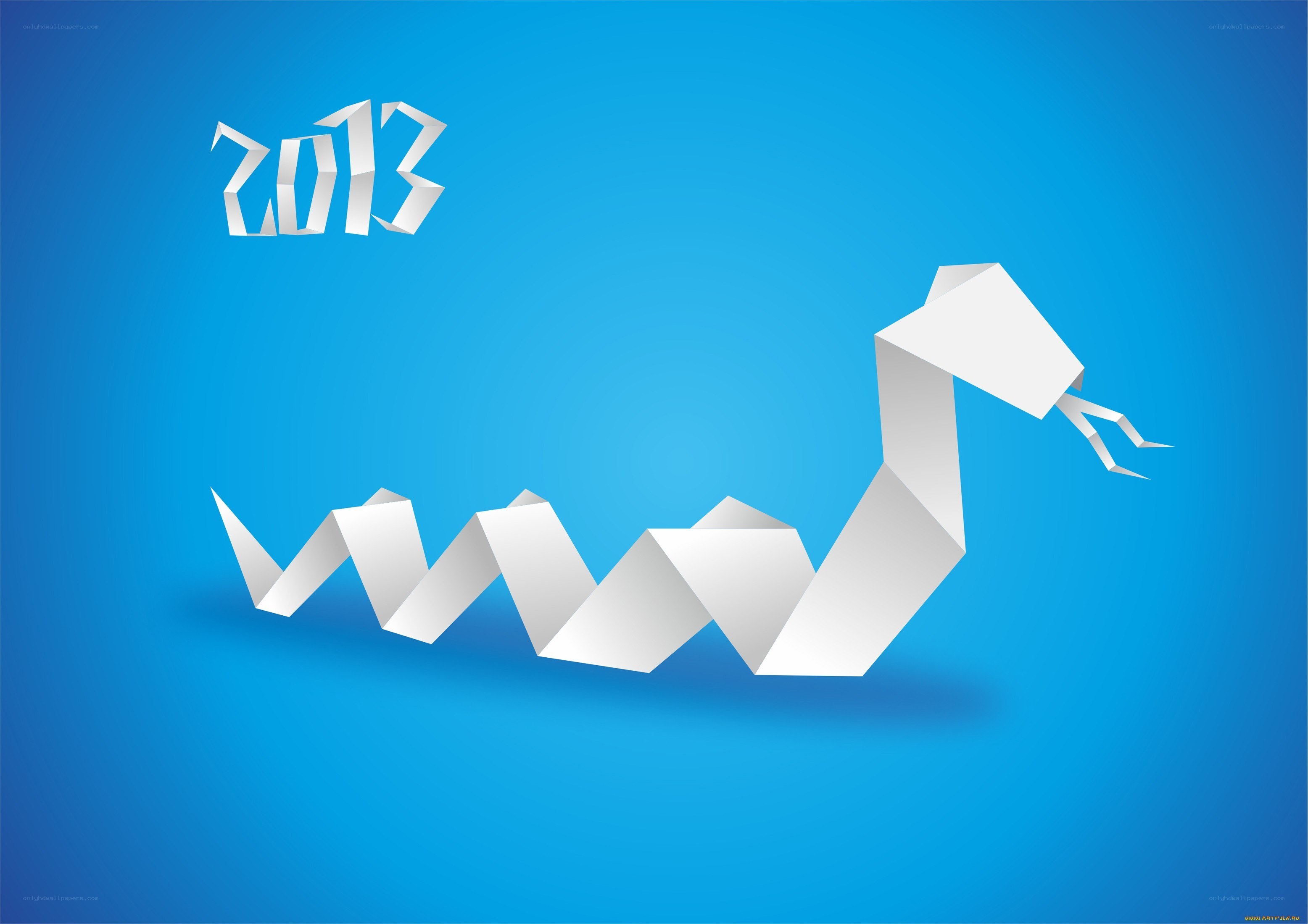 2013 origami snake