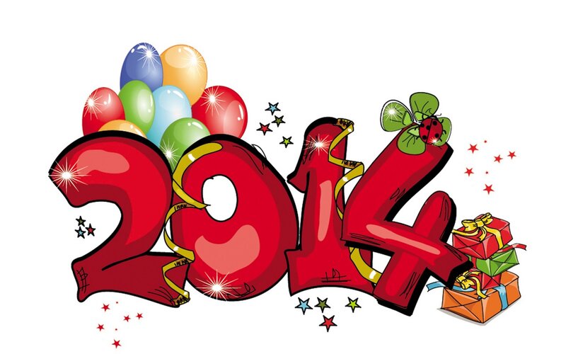 2014 New Year Celebration — Red, Festive