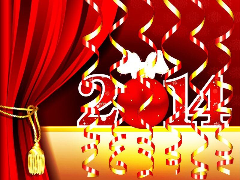 2014 New Year Celebration — Red, Festive, Winter