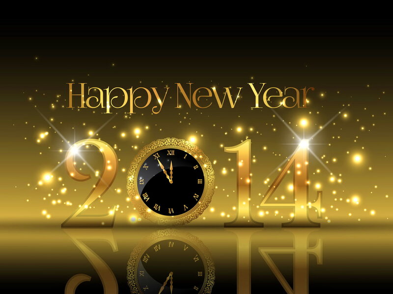 2014 New Year Clock