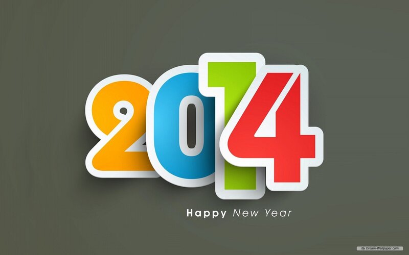 2014 New Year Graphic — Green