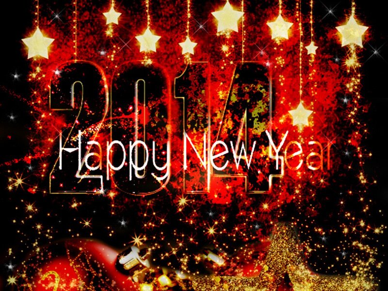 2014 New Year Greeting — Red