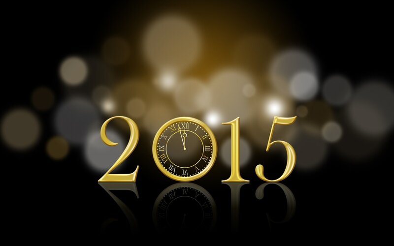 2015 New Year Clock