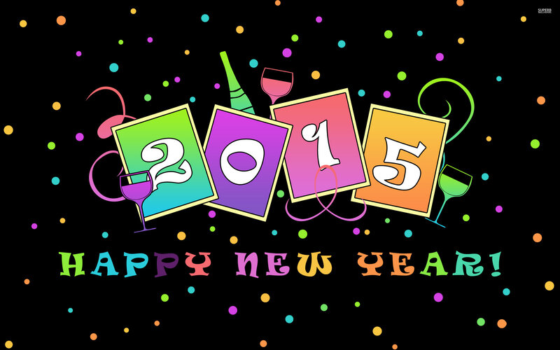 2015 New Year Graphic — Black