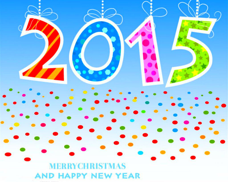2015 New Year Graphic — Blue