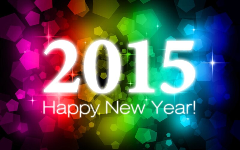 2015 New Year Graphic — Purple