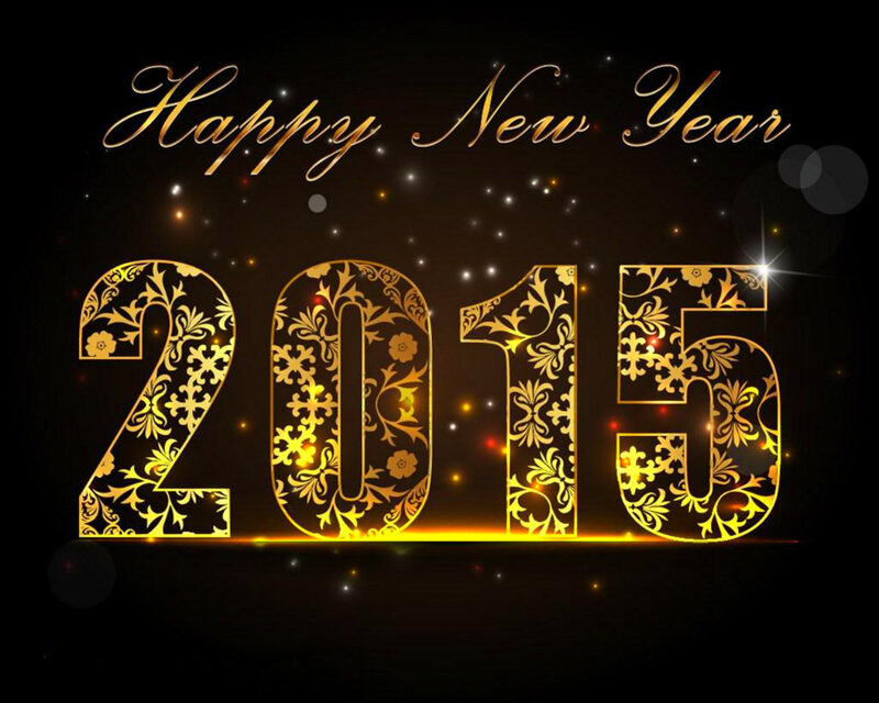 2015 New Year Greeting — Black