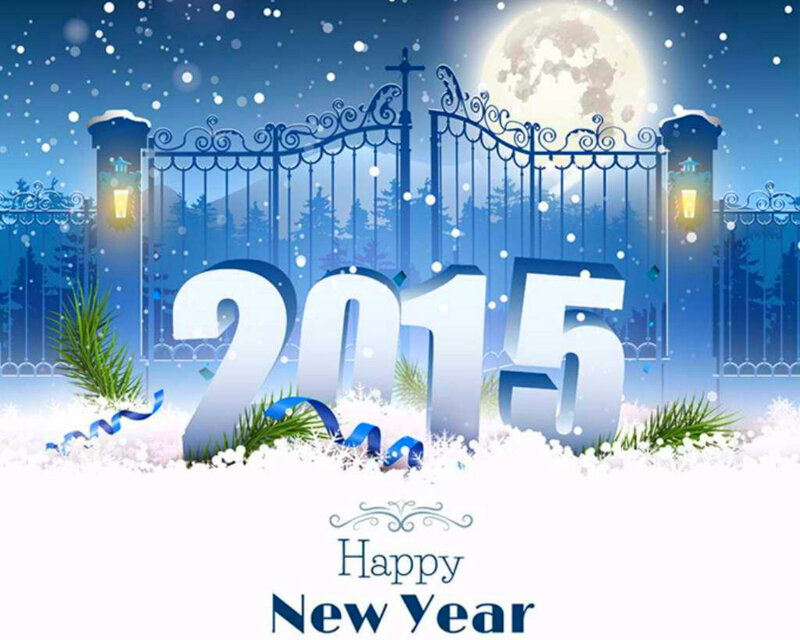 2015 New Year Greeting — Blue