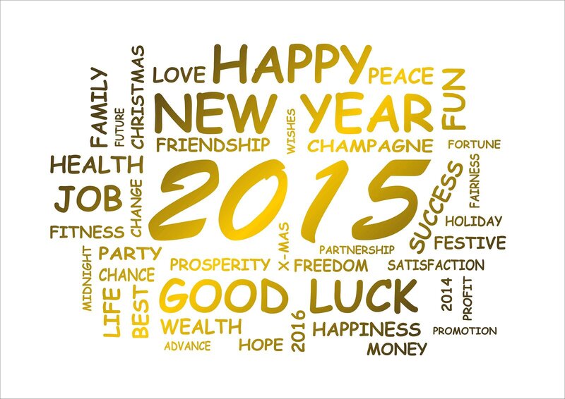 2015 New Year Word Cloud