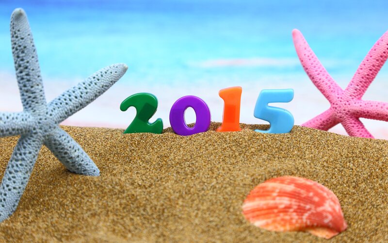 2015 on Beach Sand