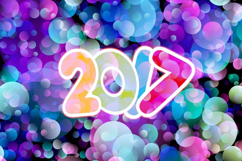 2017 new year background