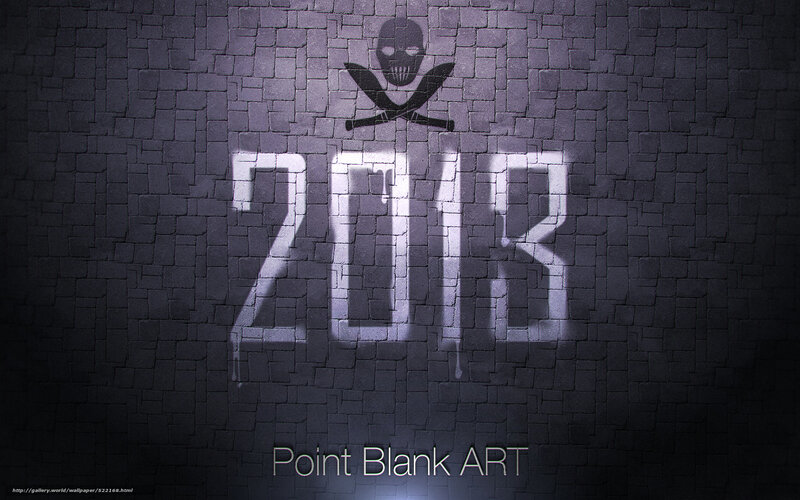 2018 graffiti on brick wall