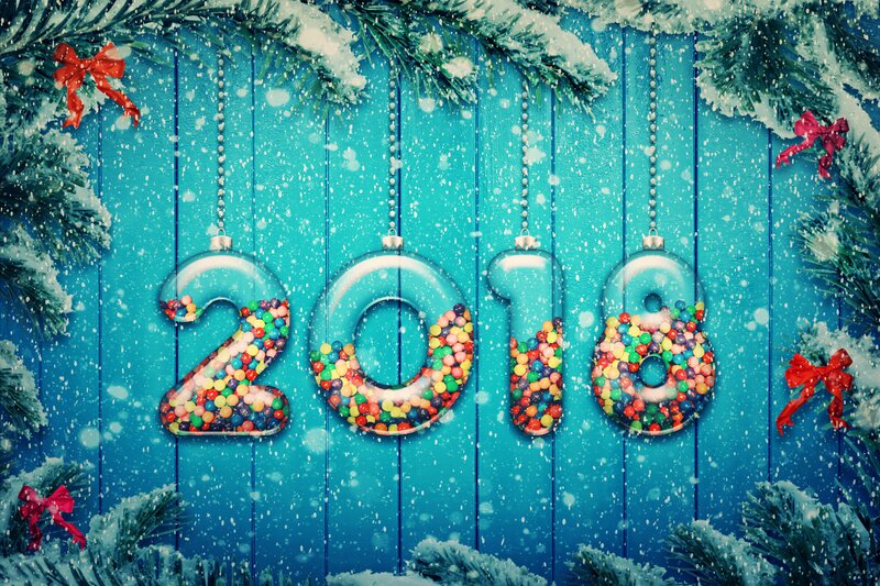 2018 Ornaments on Wood
