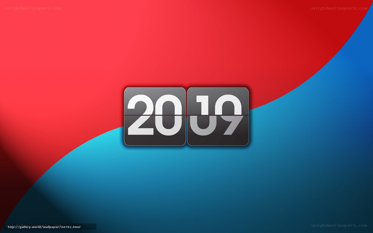 2019 calendar graphic