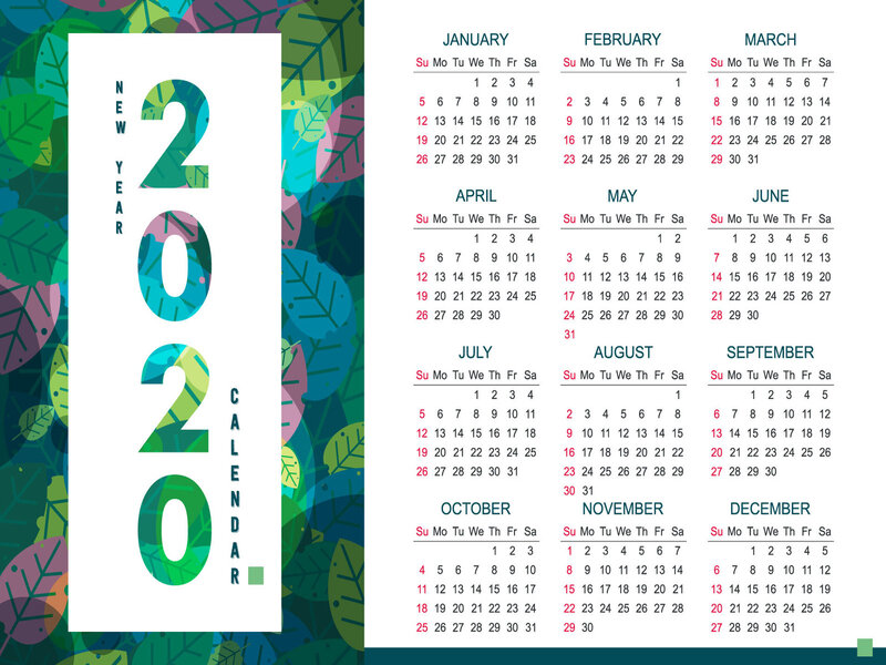 2020 Calendar
