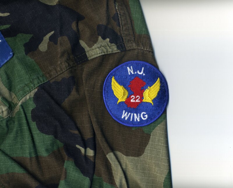 22nd Wing patch on uniform