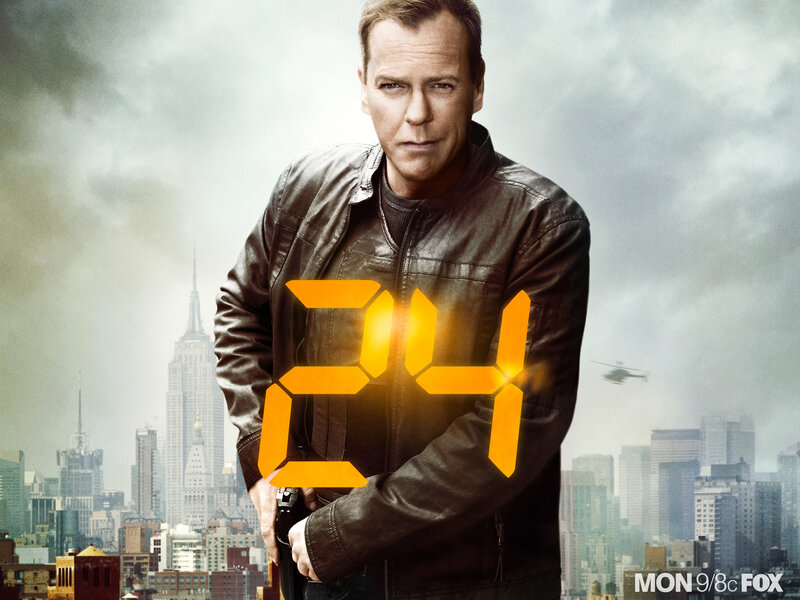24 TV show promotional poster