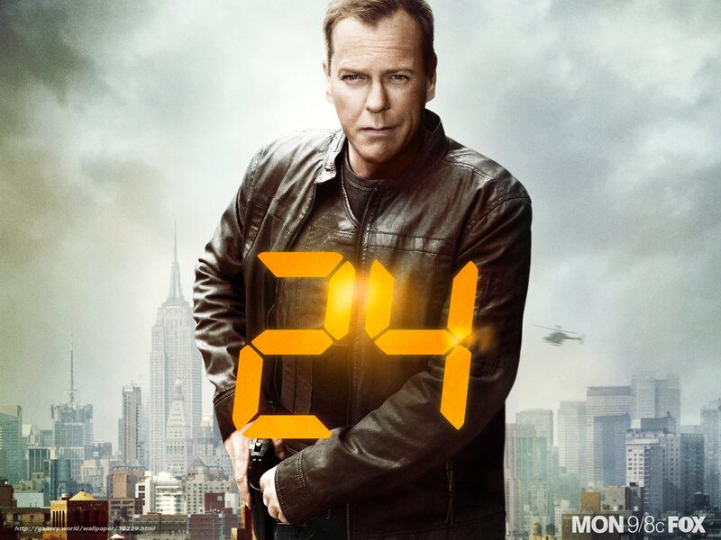 24 TV show promotional poster