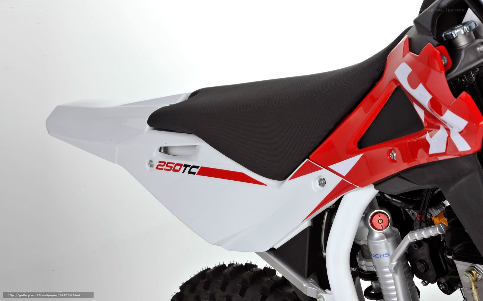 250TC dirt bike side view