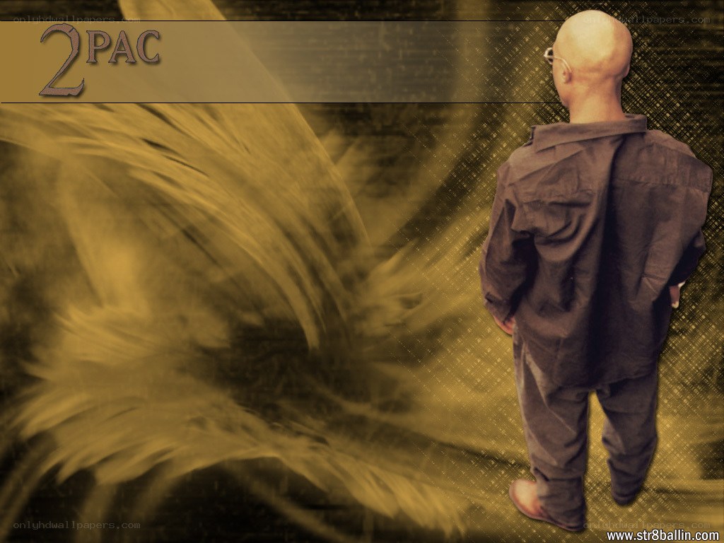 2Pac back view portrait