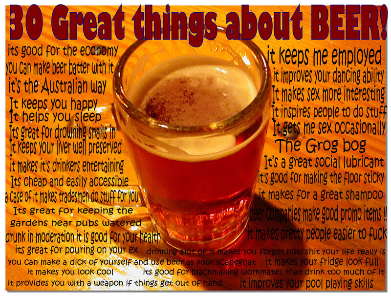 30 Great Things About Beer