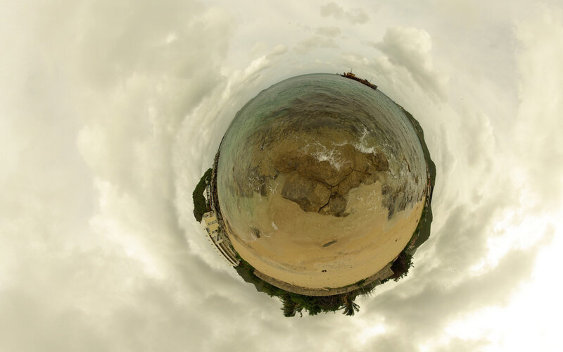 360-degree Beach View