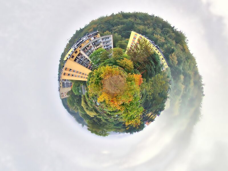 360-degree city sphere