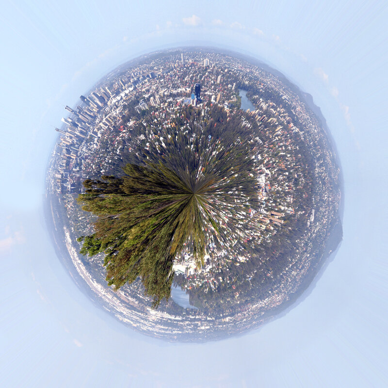 360-degree city view