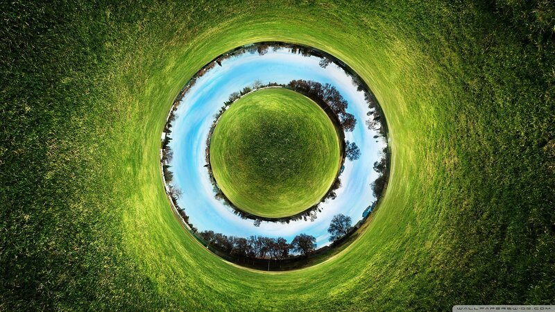 360-degree Grass Field — Green