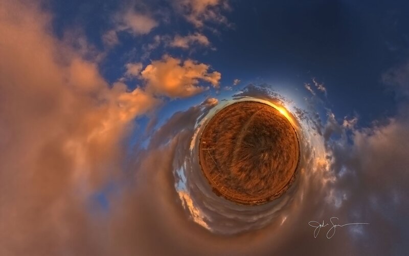 360-degree sky panorama
