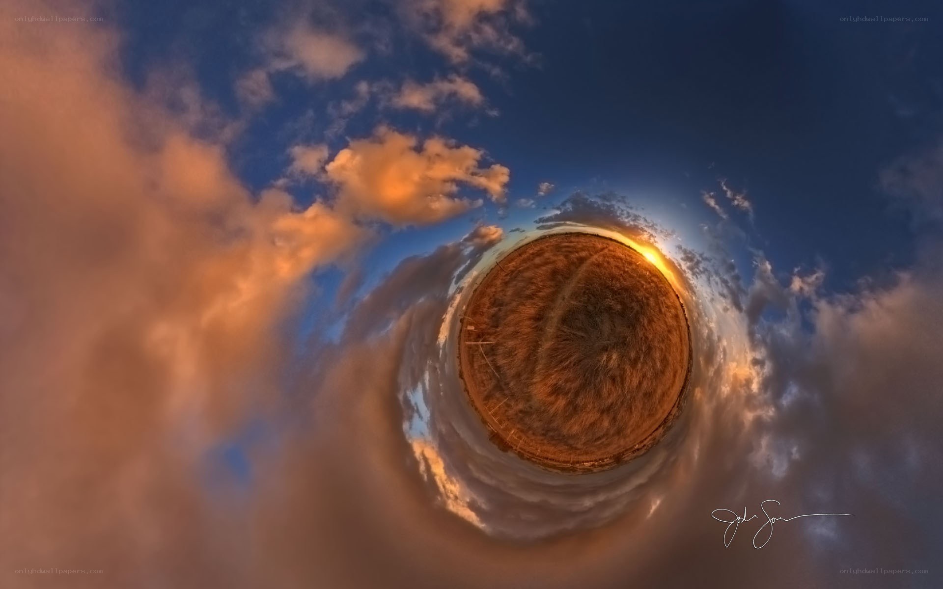 360-degree sky panorama