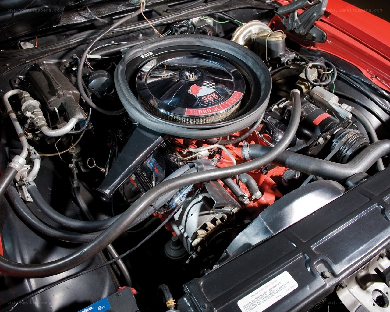 396 Turbo-Jet engine in car