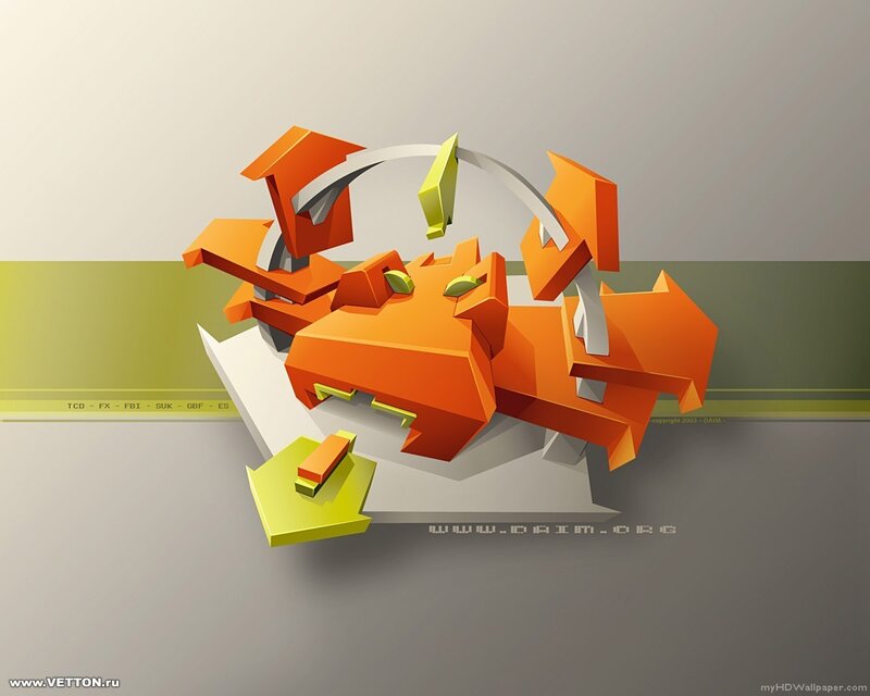 3D abstract geometric design