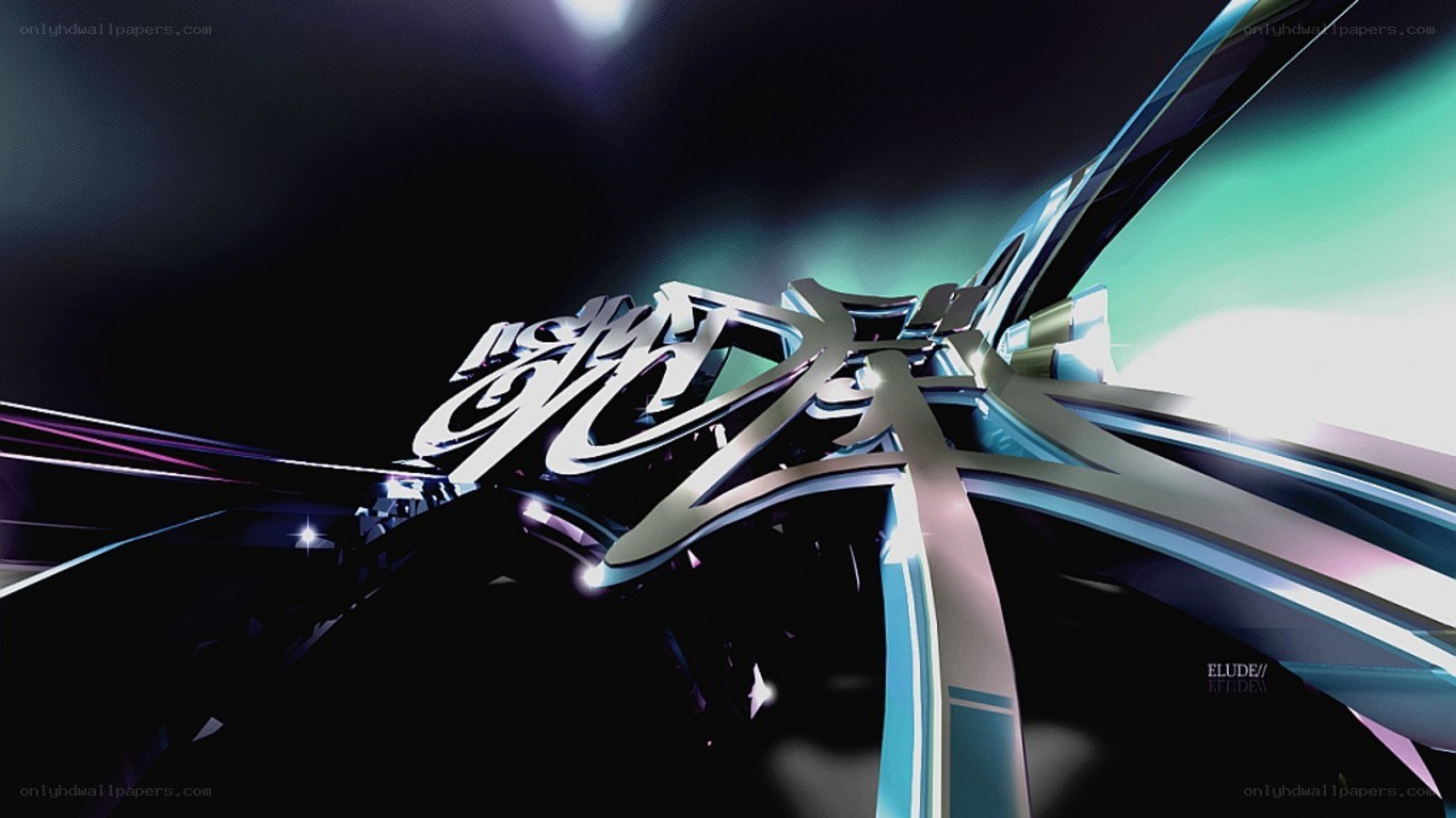 3D abstract logo animation