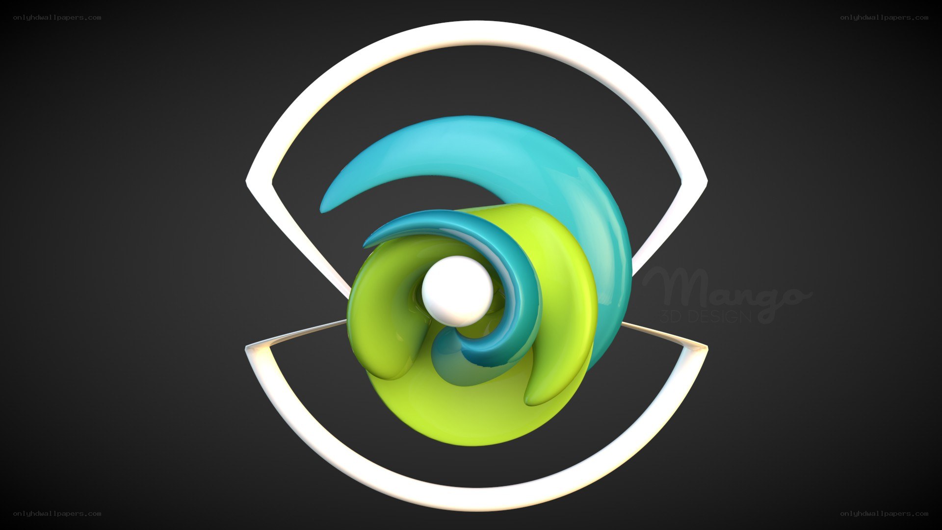 3D abstract logo design