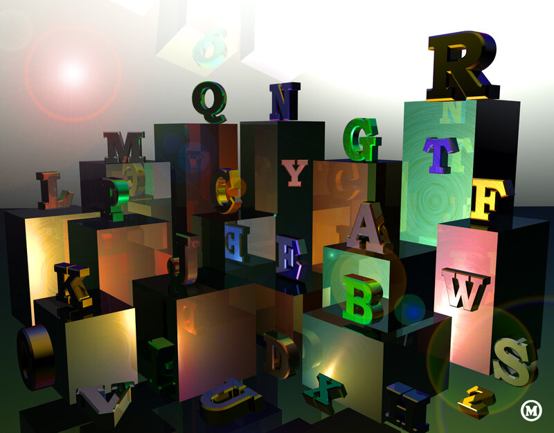 3d Alphabet Letters